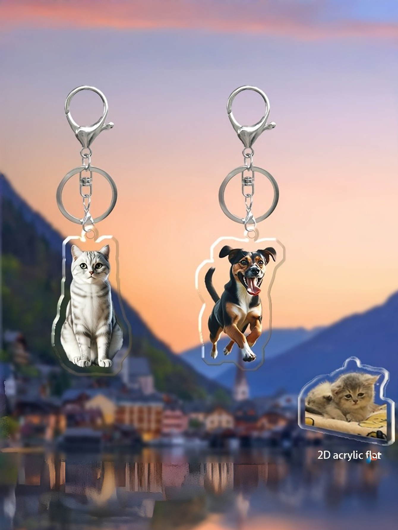 Custom Photo Acrylic Key Chains